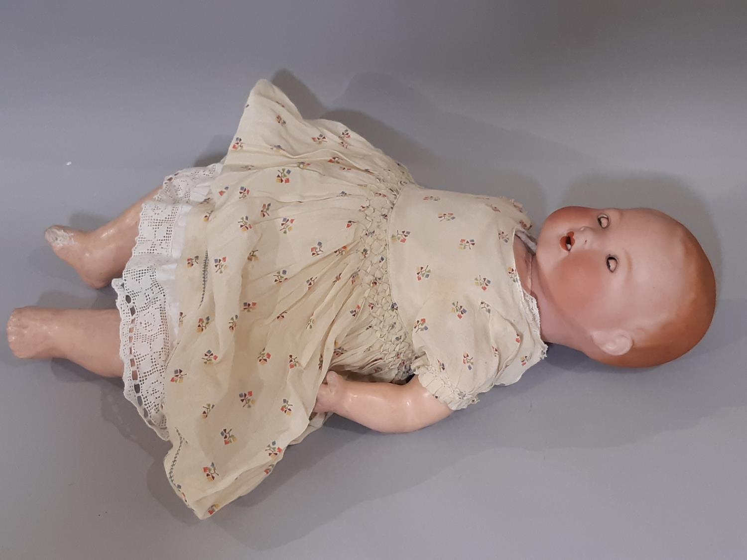 1920's 'My Dream Baby' bisque head doll by Armand Marseille, mould 351, with bent limb composition - Image 4 of 5