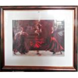 Fletcher Sibthorp (b.1967) - Three Dancers, limited edition giclee print 281/295, signed and