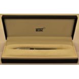 Mont Blanc Meisterstuck platinum coated ballpoint pen with box, unused