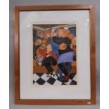 Beryl Cook (1926-2008) - 'Shall We Dance', limited edition print, 191/650, signed, numbered and