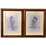 Charles Willmott (b.1943) - Two framed limited edition prints, 'Deshabille I' (319/500) and '