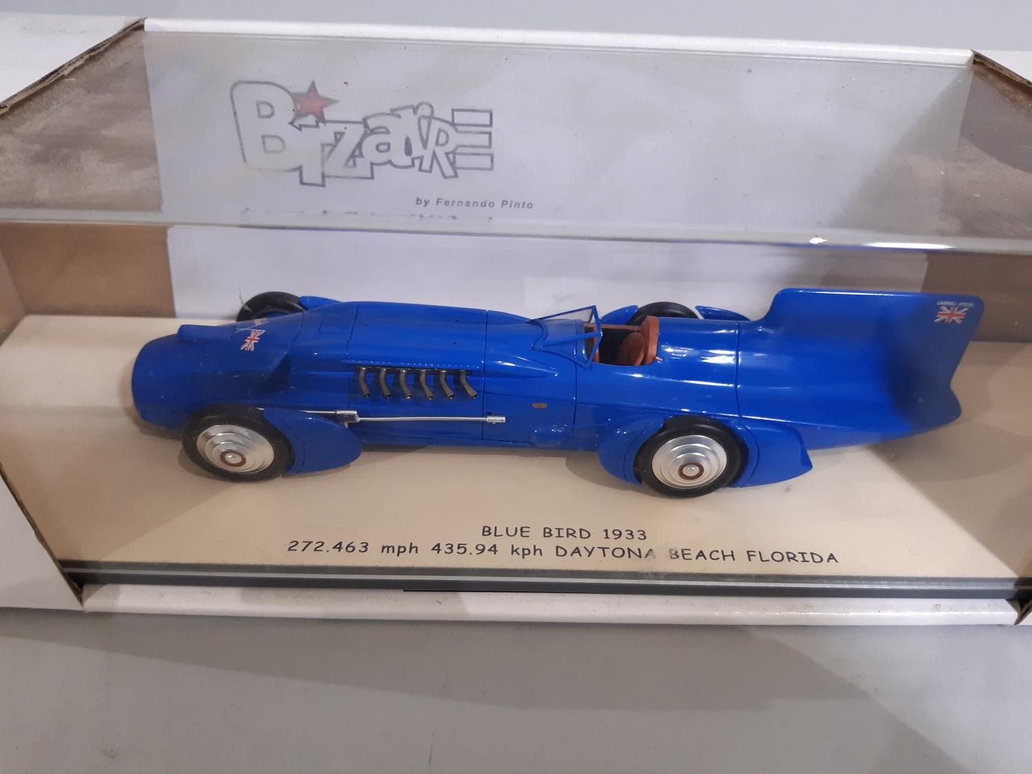 3 boxed models; Mustang Muscle Trio by Revell 1:24 scale, a 'Bluebird 1933' model racing car 1:43 - Image 2 of 4