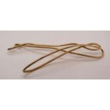 9ct gold wire, possibly for spectacles, 9.1g (af)