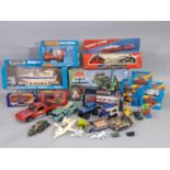 Mixed collection of vintage model vehicles including 'Ram Fist Spearhead Command Vehicle' by