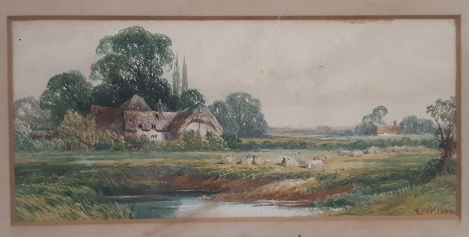 Six watercolours by different artists (19th/20th century): Edmund Morison Wimperis (1835-1900) - - Image 7 of 7