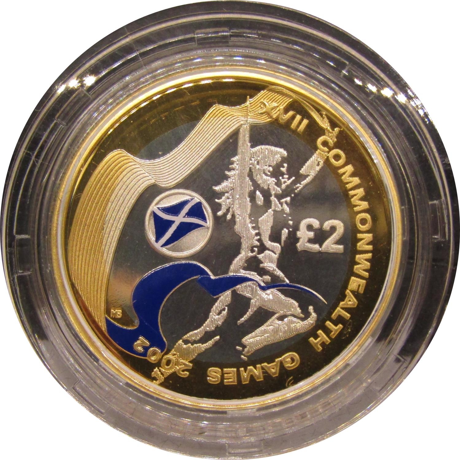 Nine silver proof £2 coins including four Piedforts, Welsh Commonwealth Games, WWII 60th - Image 9 of 11