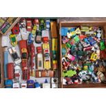 Collection of vintage model vehicles by mostly by Corgi and Matchbox/Lesney including a Dinky