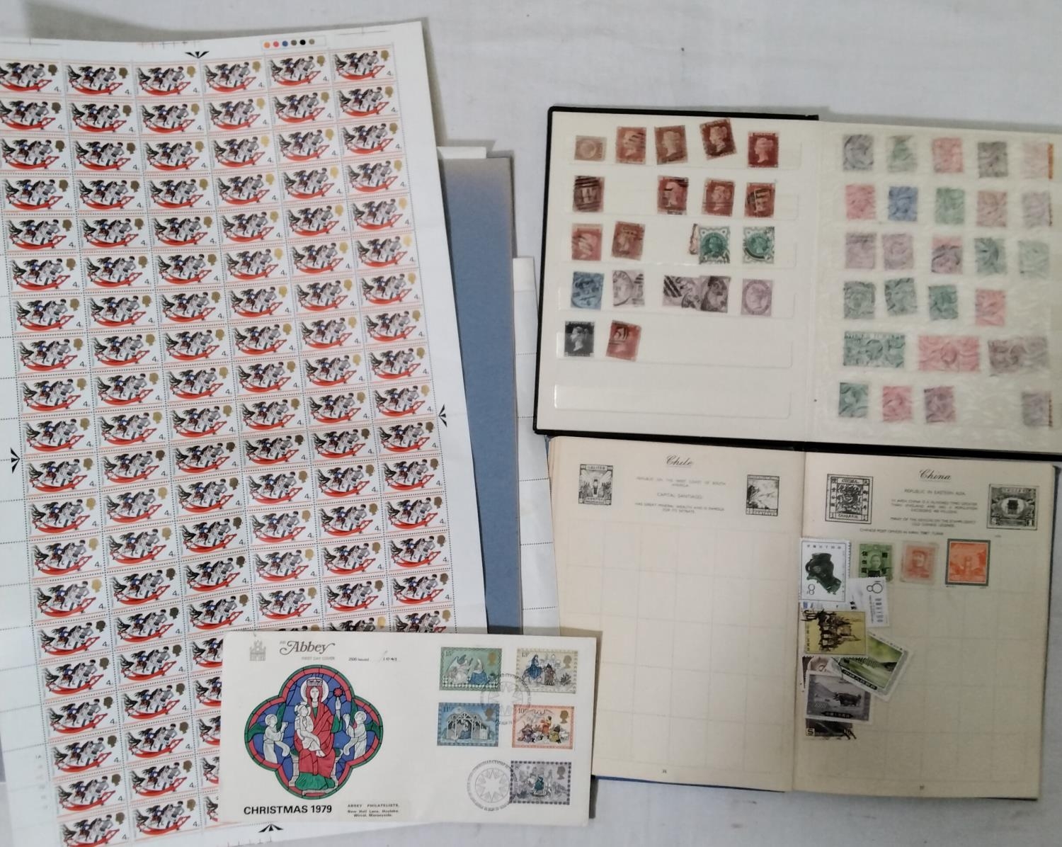 A mixed collection of items to include three albums containing British and worldwide stamps - Image 2 of 3