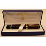 Waterman leman 200 tortoiseshell fountain and ballpoint pen set, boxed