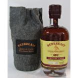 A bottle of Redbreast single pot still Irish Whiskey aged 20 years Dream Cask Pedro Ximenez Edition,