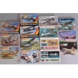 14 boxed 1:72 scale model aircraft kits including kits by Airfix, Matchbox, Frog and Revell, all