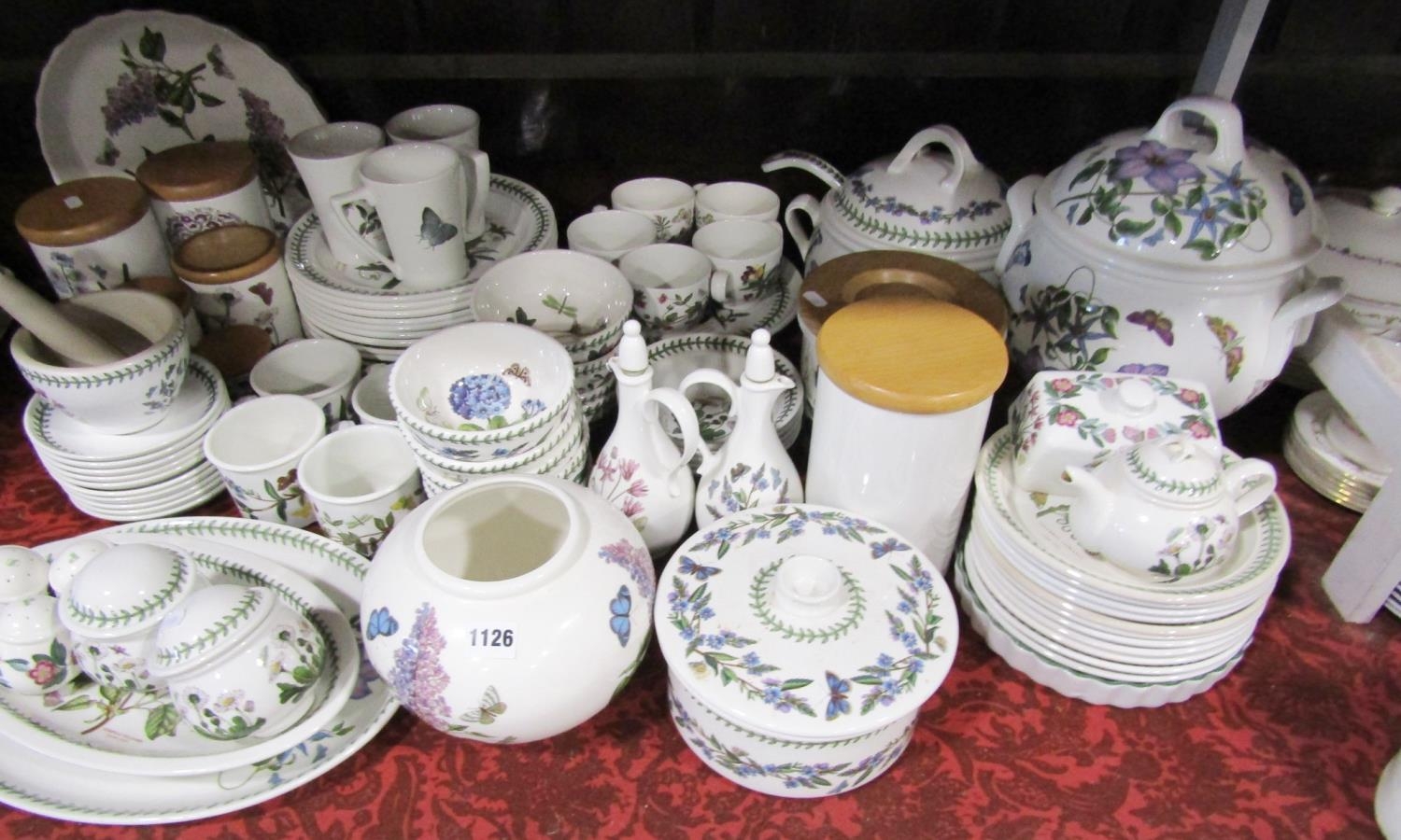 A quantity of Portmeirion Botanical wares including dishes, barrels, storage jars, pots, jugs, - Image 3 of 3