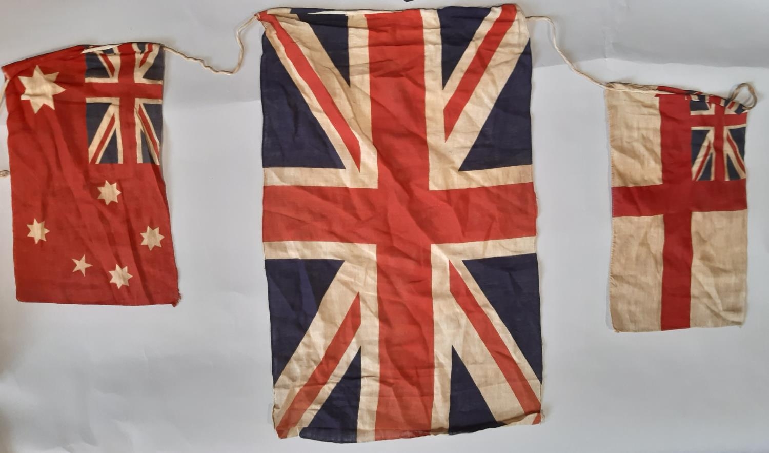 Vintage Empire Royal Standard Bunting, with emblems of Australia, South Africa, New Zealand, Canada, - Image 4 of 4
