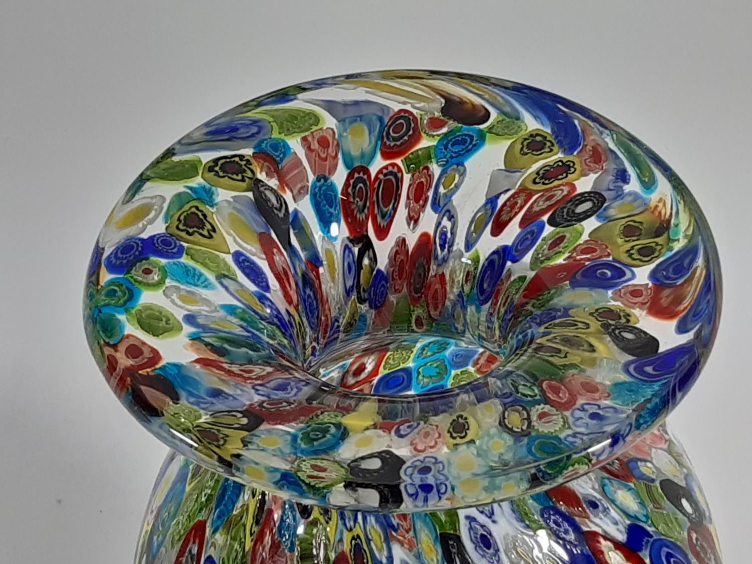 An Italian Art Glass millefiori vase, 30cm tall. - Image 3 of 3