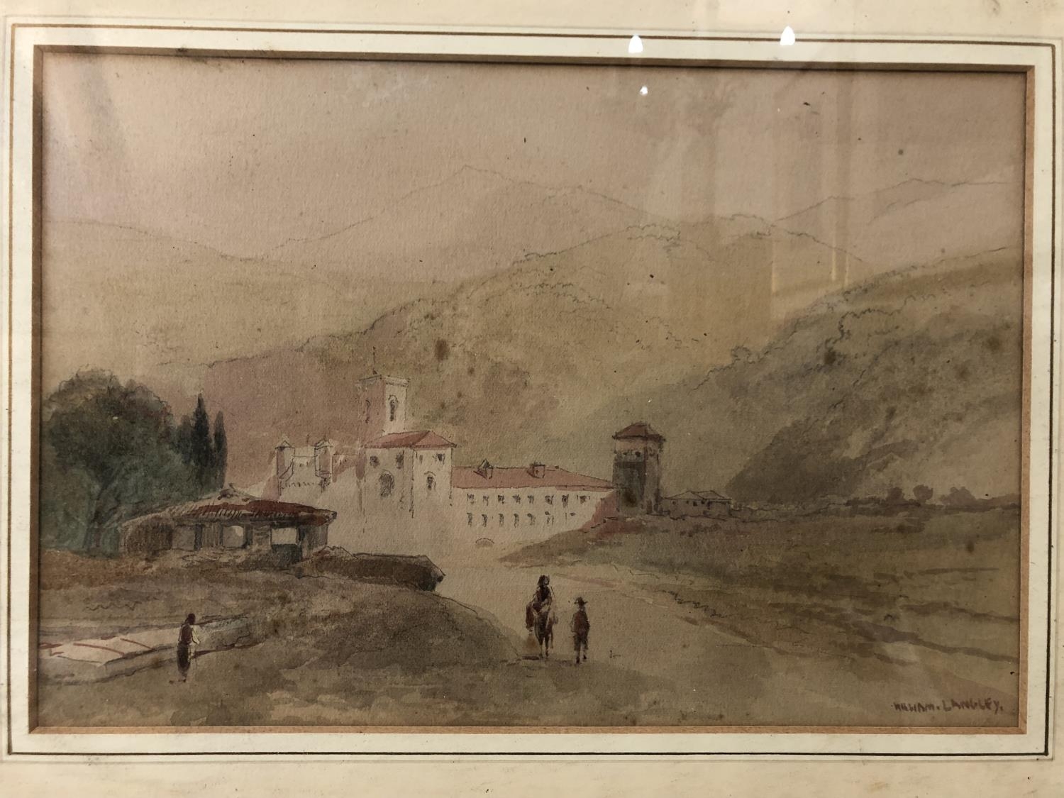 Two watercolour paintings by different artists (English School, 19th/20th century) to include: - Image 2 of 8