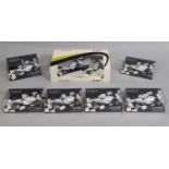 7 cased models of Formula 1 racing cars by Minichamps (Paul's Model Art), all 1:43 scale