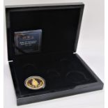 Proof five sovereign piece, 2019 - 75th Anniversary of D-day, cased (four further void spaces)