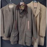 3 items of good quality Men's tweed clothing comprising 'Norton Field Sports' jacket by Boss & Co (