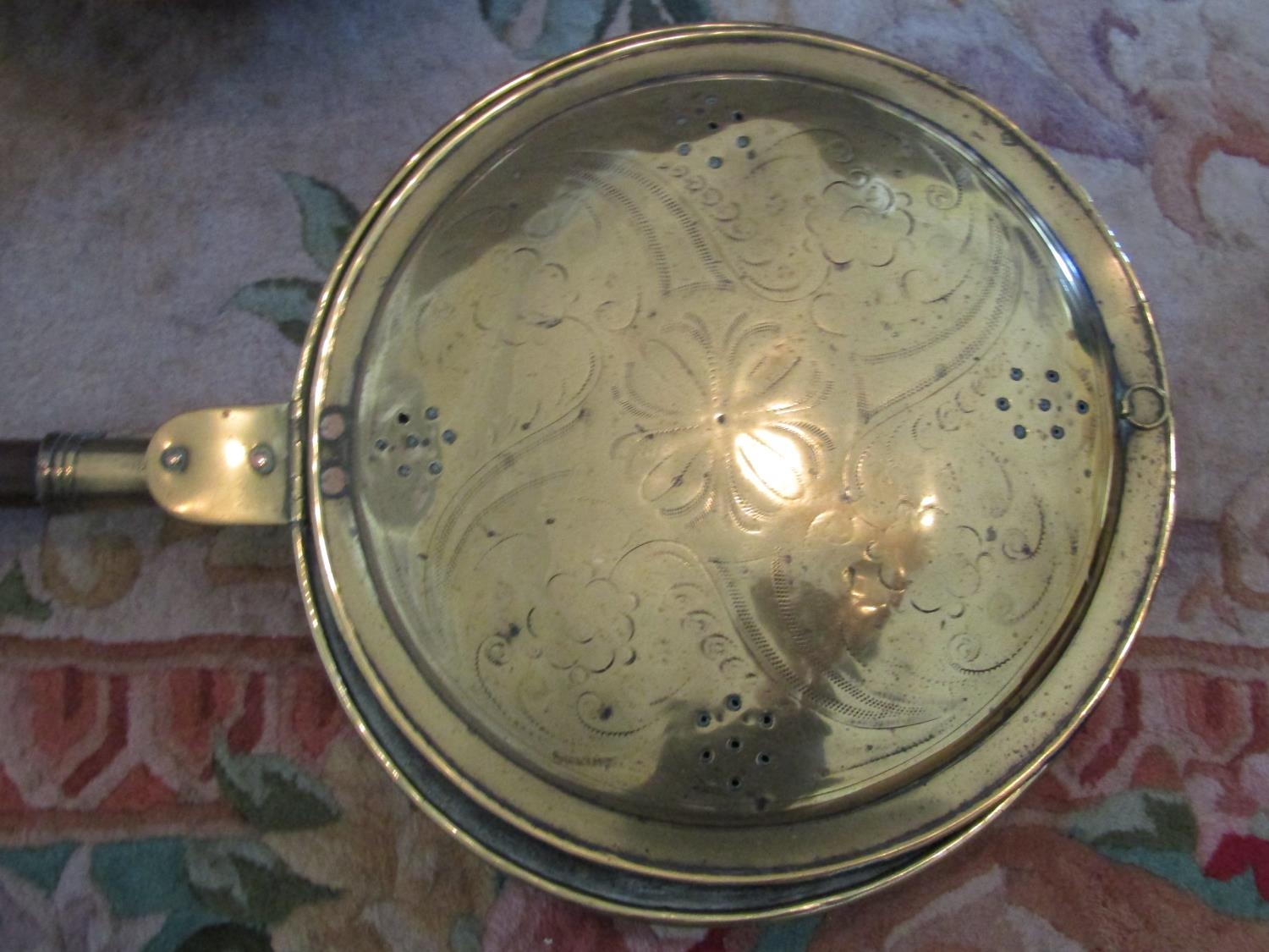 To be viewed at and collected from Nibley House GL11 6DL:A brass oil lamp with milk white shade - Image 6 of 8