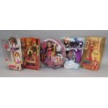 Five Bratz doll box sets with fashion theme comprising The Fashion Show (Yasmin), Fashion Stylist (