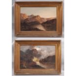 W. Richards (Francis E Jamieson, 1895-1950) - 'Glen Shiel' and 'Pass of the Trossachs', oil on