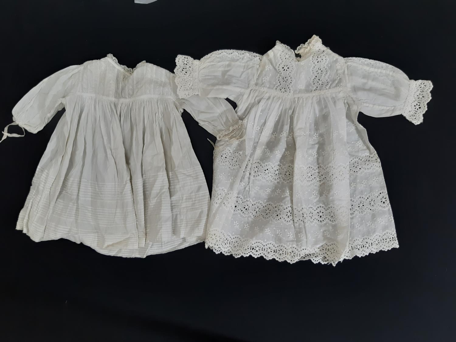 Eight late 19th/ early 20th century good quality baby gowns, mostly hand stitched, with various - Image 8 of 8