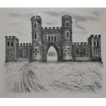 DAVID GENTLEMAN (b.1930) 'RALPH ALLEN'S SHAM CASTLE' lithograph in colours, signed and numbered in