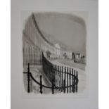 DAVID GENTLEMAN (b.1930) 'CAMDEN CRESCENT' lithograph, signed and numbered in pencil 84/100 52.