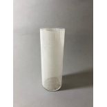 Sydney Cash for MoMA New York - 'Optical Vase', 2000, clear glass with white print, height: 24.2 cm,