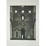 VALERIE THORNTON (1931-1991) 'SAN MINIATO' etching and aquatint, signed, titled and numbered in