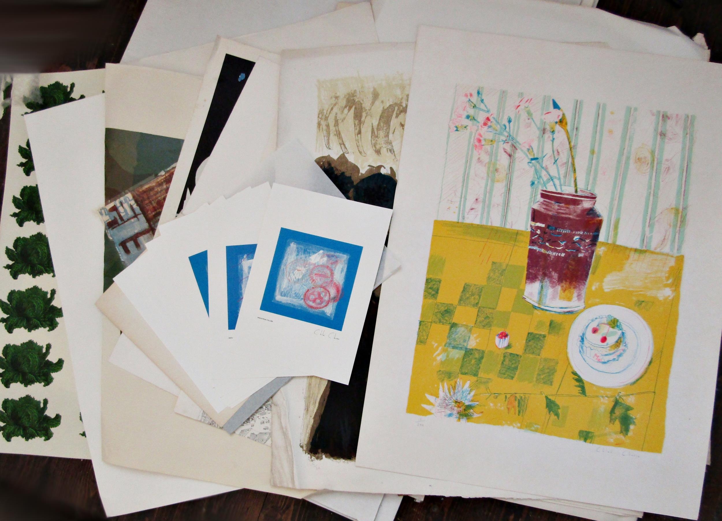 A COLLECTION OF LITHOGRAPHIC AND OTHER PRINTS, to include Chloe Cheese (alot) (unframed)