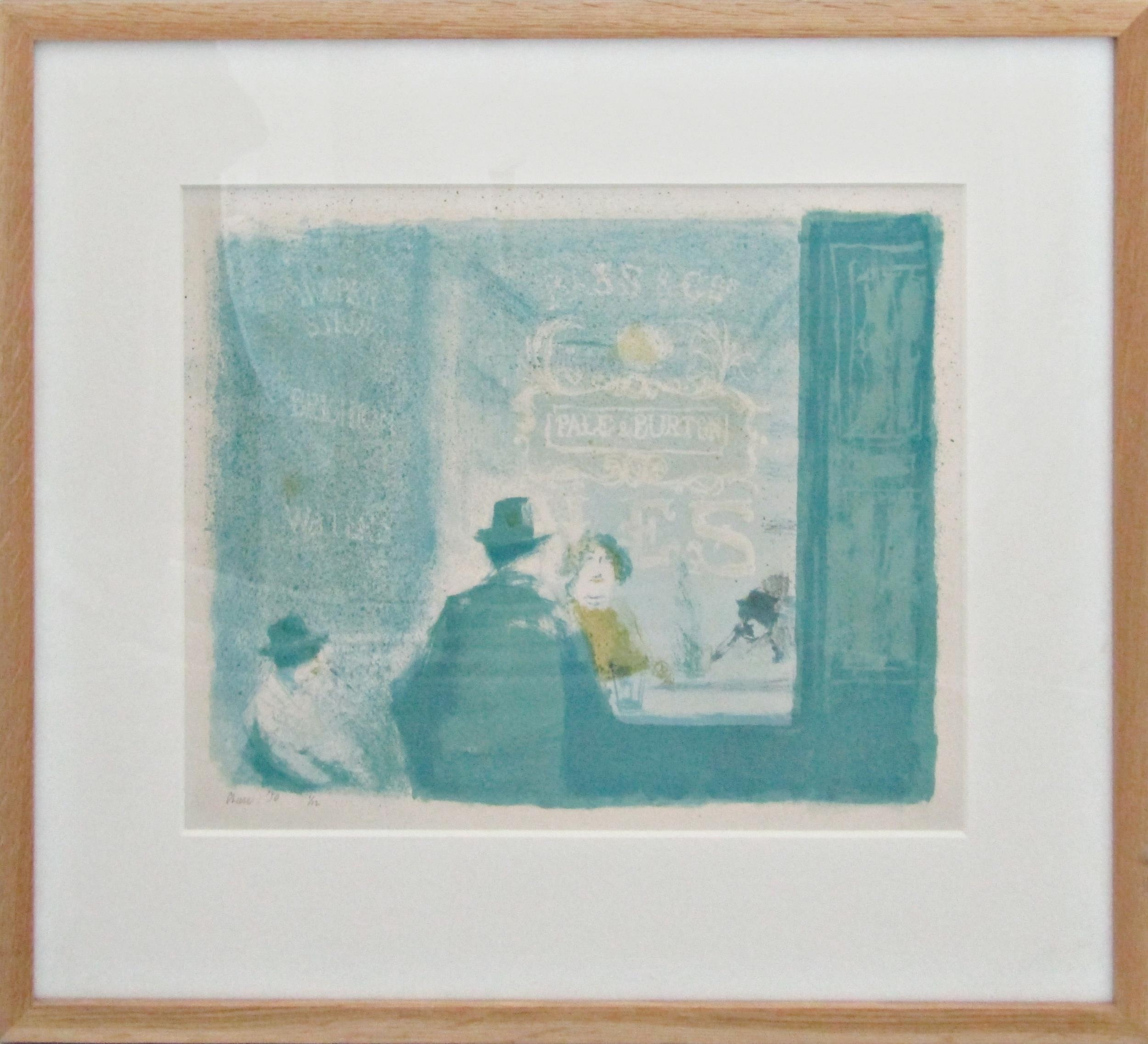 BERNARD CHEESE (1925-2013) 'PALE & BURTON' lithograph in colours, signed, numbered and date 1950 - Image 2 of 4