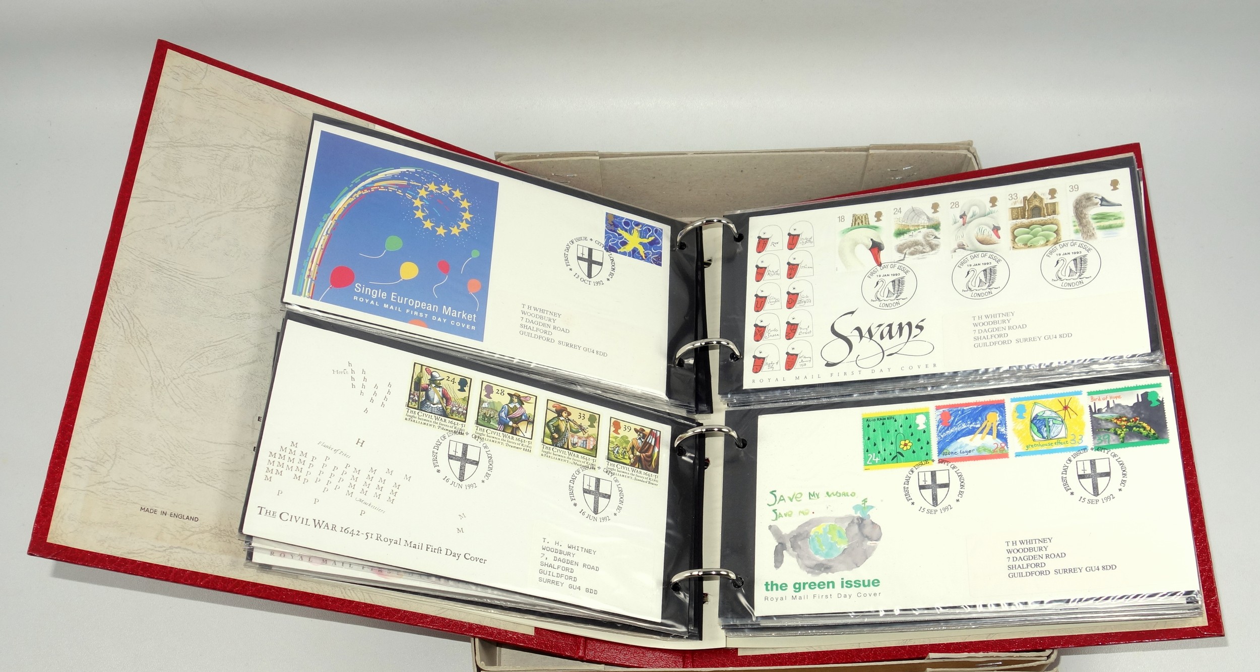 Thames album containing 80 First Day covers from 1969-80, album with 76 First Day covers from 1981- - Image 7 of 9