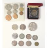 Coins, ?plastic set?, 1953, Proof set 1970 with C.O.A., and 1971, both boxed, Proof 50p, 1973,