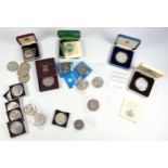 Elizabeth II Proof crown, 1972, Silver Proof crowns, 1980 and 1981, all with C.O.A., cased and