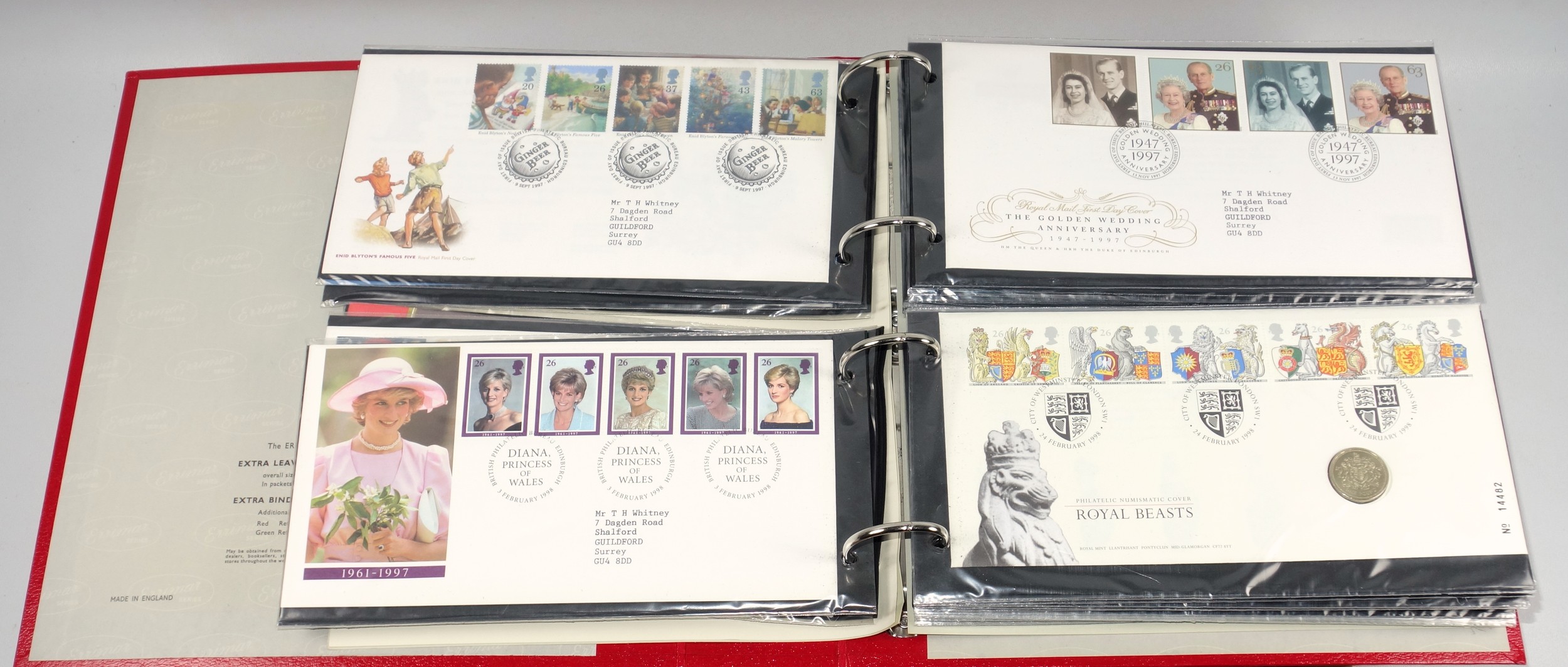 Thames album containing 80 First Day covers from 1969-80, album with 76 First Day covers from 1981- - Image 5 of 9