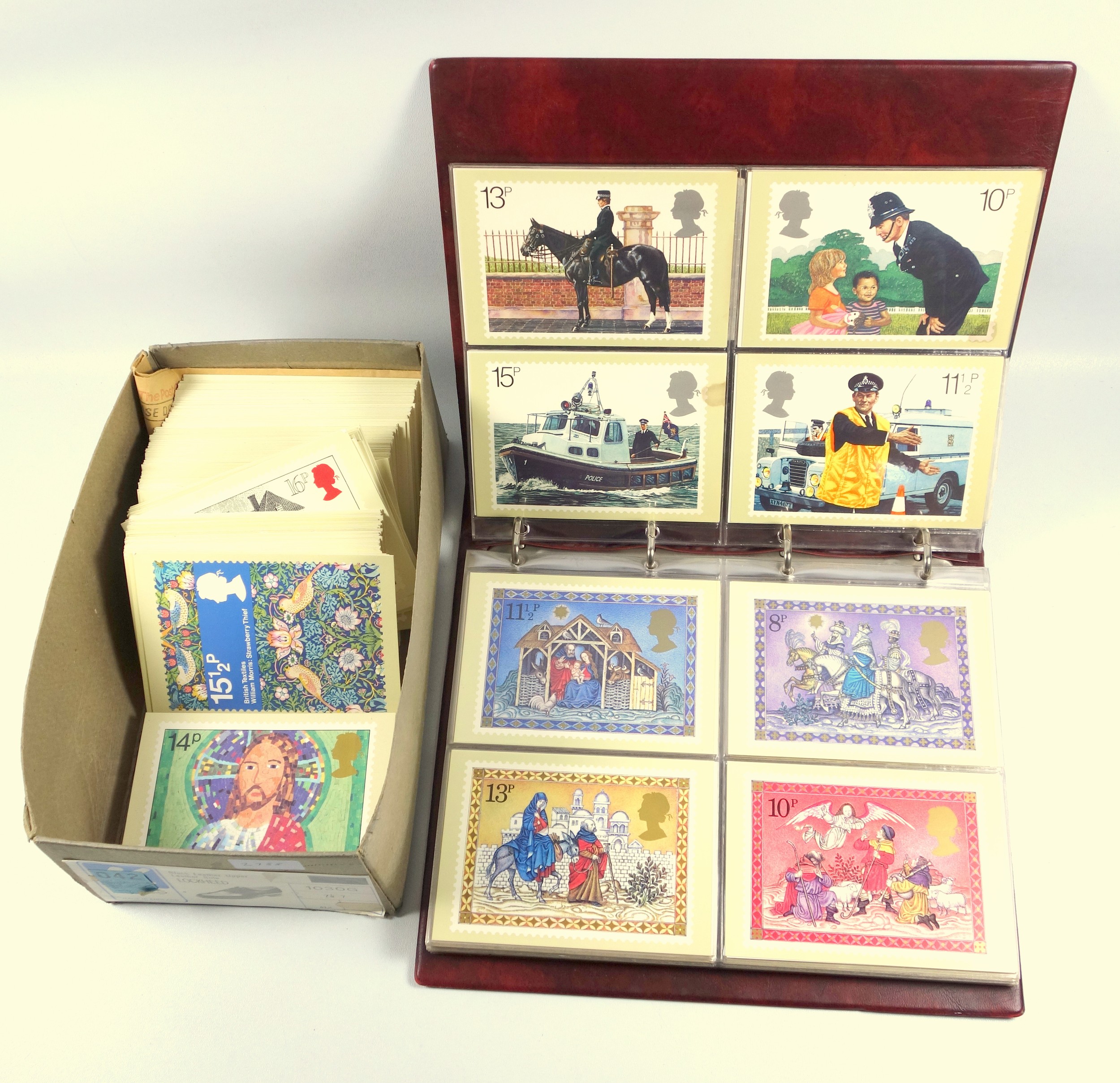 Album containing 116 PHQ cards from 1973 and approximately 225 other cards (approximately 340 in