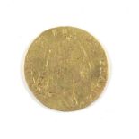 George III ½ guinea, 1790, fair (creased), 3.9grs