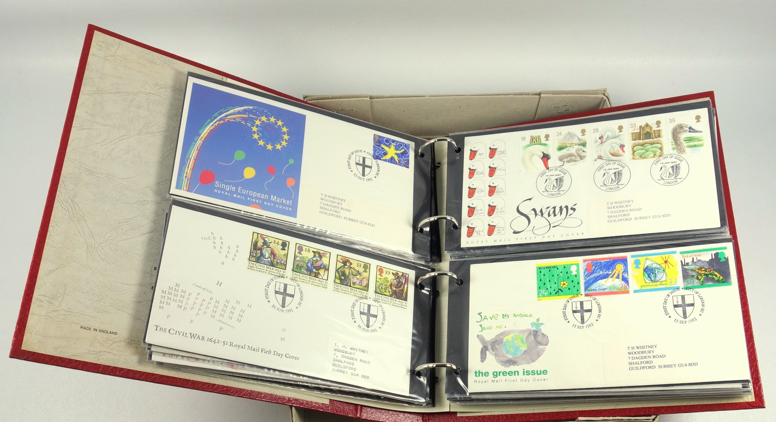 Thames album containing 80 First Day covers from 1969-80, album with 76 First Day covers from 1981- - Image 8 of 9