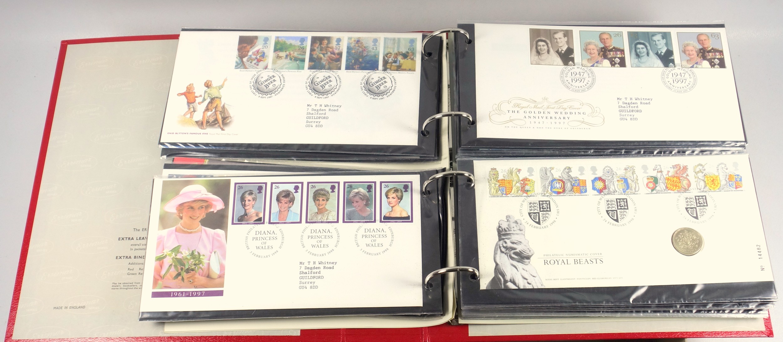 Thames album containing 80 First Day covers from 1969-80, album with 76 First Day covers from 1981- - Image 4 of 9