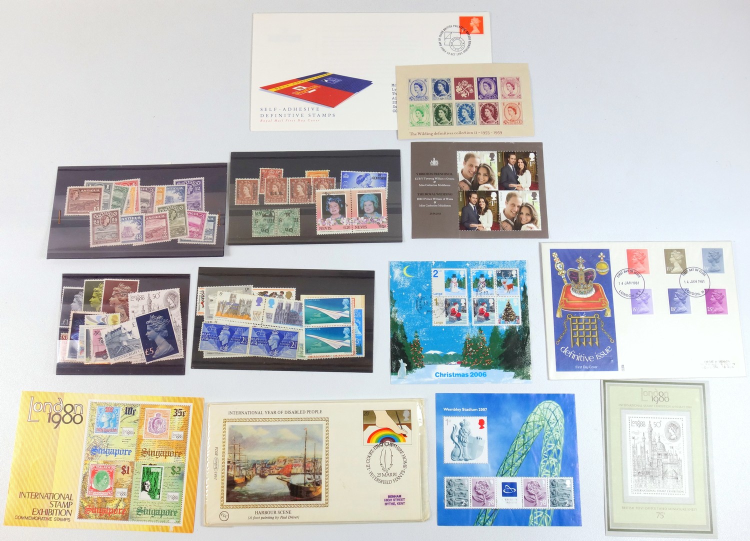 A Collectors group of British & Commonwealth stamps, including some high face value, first day