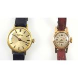 Lady?s wristwatch with an oval dial inscribed ?Gilia, Geneve, 17 Rubis, Antimagnetic, Swiss?, in