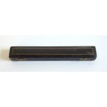 George V conductor's 'The Handy Pocket Baton', two piece ebony and floral engraved octagonal pommel,