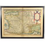 An engraved map of France Ortelius (Abraham) ?Galliae Regni Potentiss: Nova Descriptio Ioanne