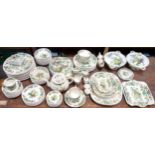 109 pieces of Masons Ironstone China Strathmore pattern part breakfast /dinner service to include 12