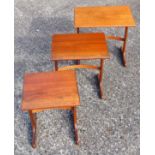 Nathan nest of three teak occasional tables (3)