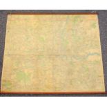 A Geographia Limited, Fleet Street, London, roll down Plan of Greater London, W. 180 cm