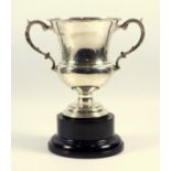 Silver Trophy, bearing the inscription, The 'Tassy Wang' Cup ' Presented by Mrs James Parkinson,