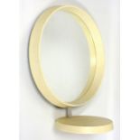 Danish design circular vanity mirror