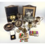 George V Mercantile Marine war medal and British war medal awarded to John Rayner Moon, with